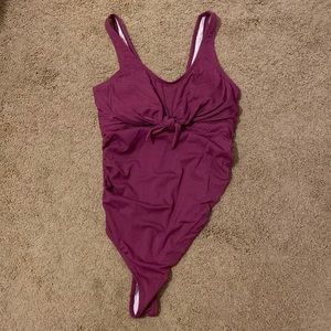 EUC Pink Blush maternity swimsuit